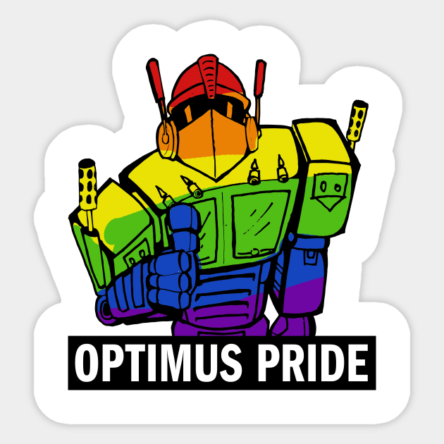 Optimus Pride Sticker by KodiSershon